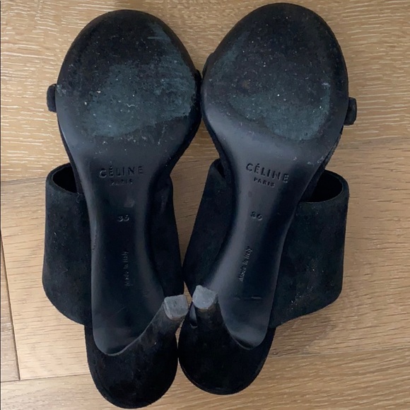 Celine black suede heels 36 - Picture 6 of 9